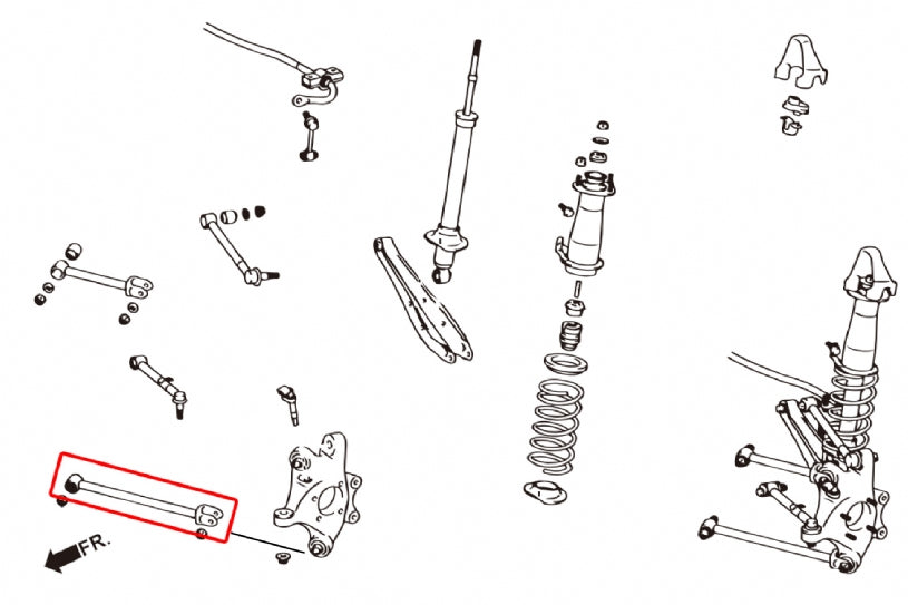 Rear Strut Arm Adjustable Lexus, Toyota