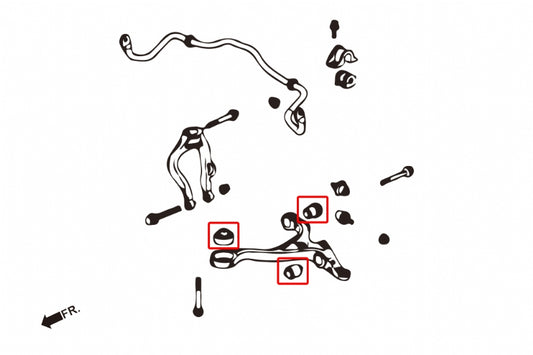 Front Lower Arm Bushing Honda. Odyssey jdm