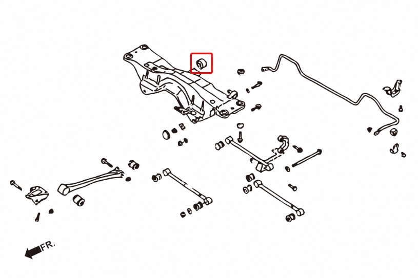 Rear Differential To Sub-frame Bushing Subaru Forester, Impreza, Legacy/outback