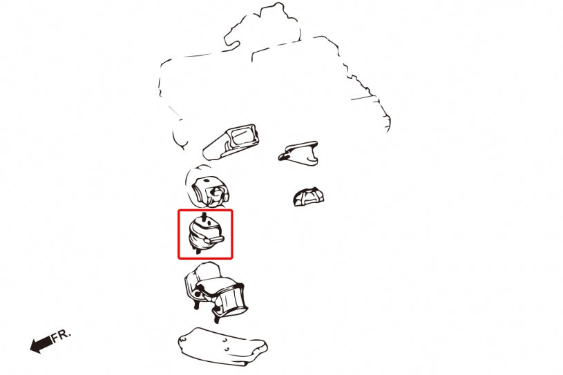 Harden Engine Mount Lexus GS, SC, Toyota Aristo