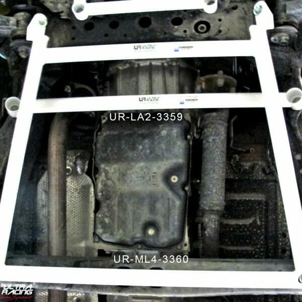 Toyota Fortuner (AN150) 2.4D/2.7/2.8D 15-19/Hilux 2.4D/2.8D 15+ 4WD UltraRacing 2-Point Front Lower Tiebar (3359)