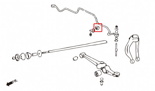 Front Stabilizer Bushing Honda Civic, Crx, Integra