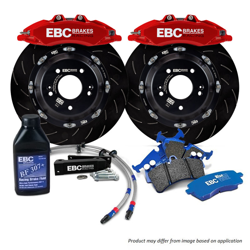 BBK042RED-2 - EBC Big Brake Kit - Front - 355x32mm Curved Slotted - Apollo-6 Red