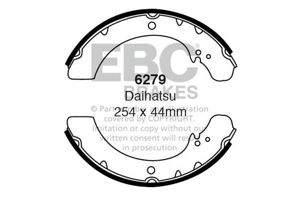 6279 - EBC Brake Shoes; Front