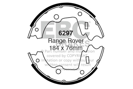 6297 - EBC Brake Shoes; Rear