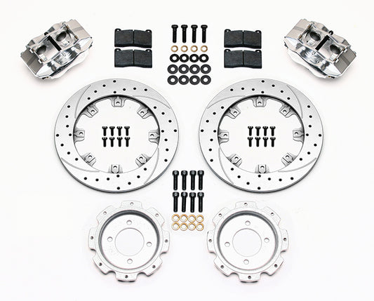 140-5335-ZP - Wilwood Big Brake Kit - Rear - 309x20mm Curved Slotted & Cross Drilled - Billet Dynalite Polished