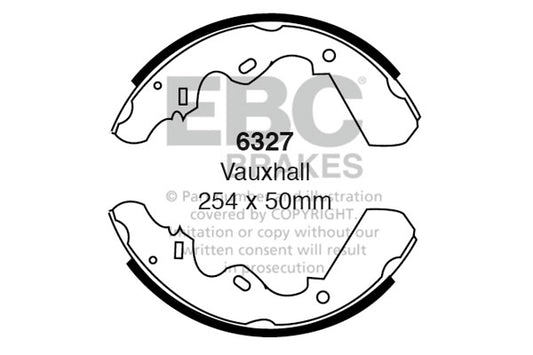 6327 - EBC Brake Shoes; Rear