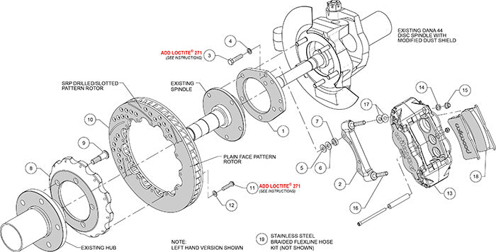140-13305 - Wilwood Big Brake Kit - Front - 327x32mm Plain - Superlite 6R Black