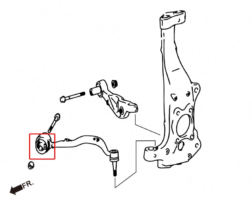 Front Lower Curve Arm Bushing Lexus LS