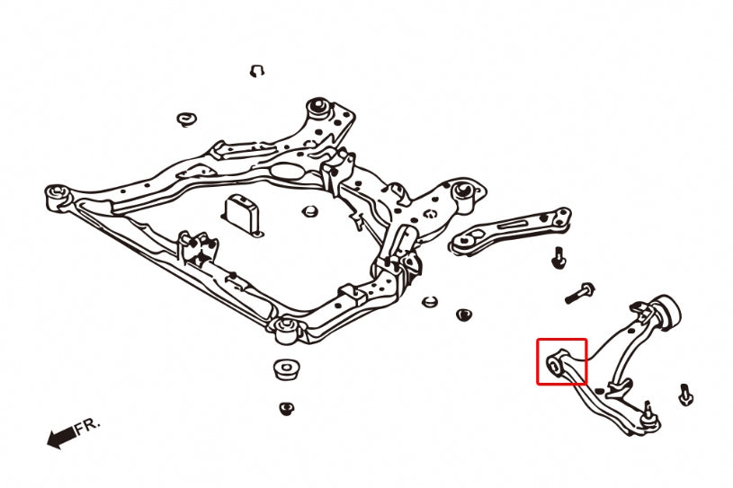 Front Lower Arm Bush - Front Nissan Murano, Teana
