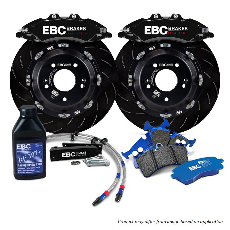 BBK056BLK-1 - EBC Big Brake Kit - Front - 355x32mm Curved Slotted - Apollo-6 Black