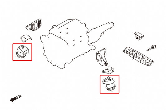 Harden Engine Mount Infiniti G series, Nissan Skyline, Z-series