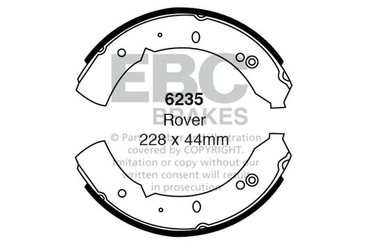 6235 - EBC Brake Shoes; Front