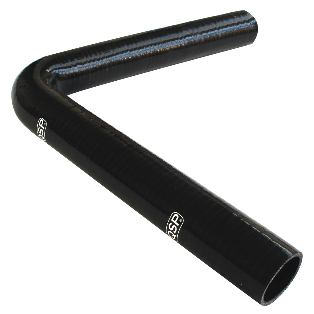 Silicone hose XL - 90° bend - 28 mm - Black