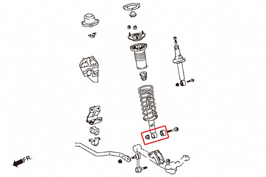 Front Shock Bushing Toyota Crown, Crown majesta, Mark ii