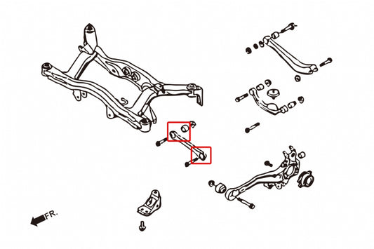 Rear Front Lateral Arm Bushing Subaru Legacy/outback