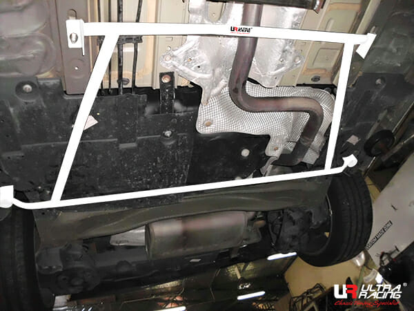 Citroen C4 Spacetourer 1.6 FL 18+/Peugeot 308-II 1.6T 14-21 2WD UltraRacing 4-Point Rear Lower Bar (3514)