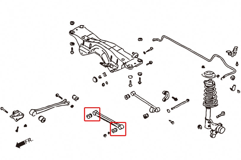 Rear Front Lateral Arm Bushing Subaru Forester, Impreza, Legacy/outback