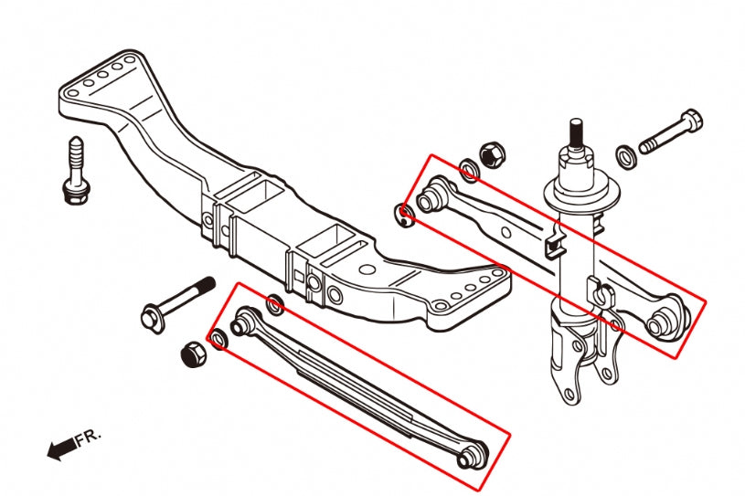 Rear Lateral Arm Alfa Romeo 147, 156, GT