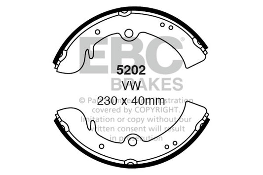 5202 - EBC Brake Shoes; Front