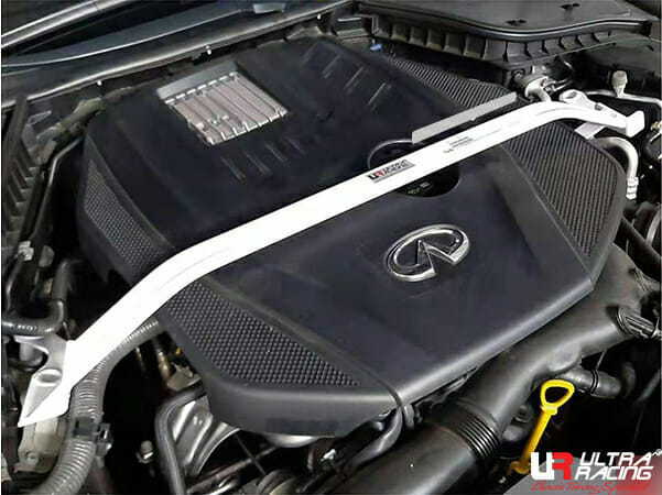 Infiniti Q50 S (V37) 2.0T 2WD FL 16+ UltraRacing 2-Point Front Upper Strutbar (3998)