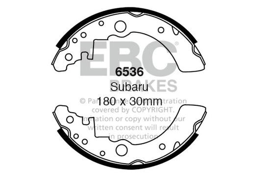 6536 - EBC Brake Shoes; Rear