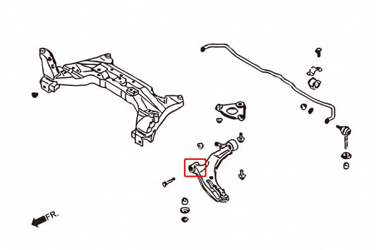 Front Lower Arm Bushing Nissan Sentra