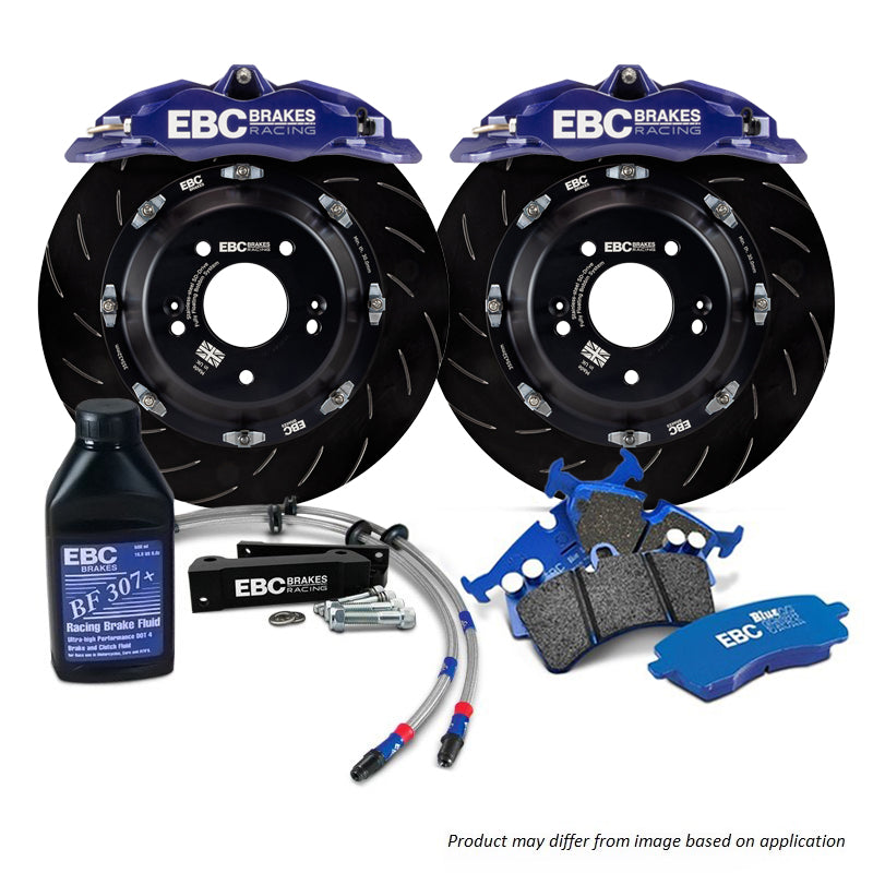 BBK012BLU-1 - EBC Big Brake Kit - Front - 355x32mm Curved Slotted - Apollo-4 Blue