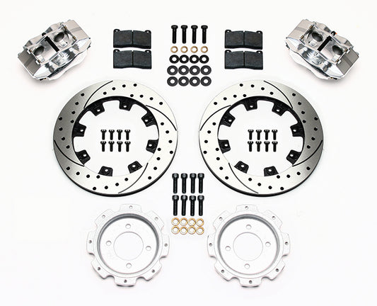 140-5335-DP - Wilwood Big Brake Kit - Rear - 309x20mm Curved Slotted & Cross Drilled - Billet Dynalite Polished
