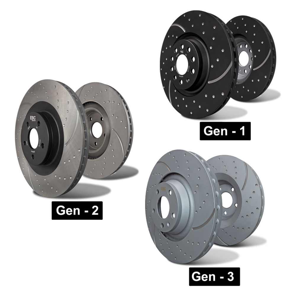 GD7054 - EBC GD Dimpled & Slotted Brake Discs; Front