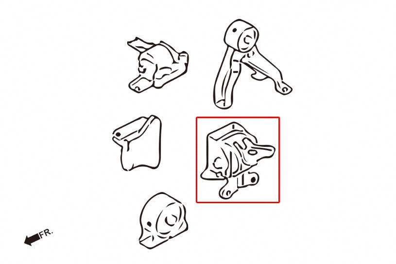 Harden Engine Mount Mitsubishi Lancer mirage, Outlander