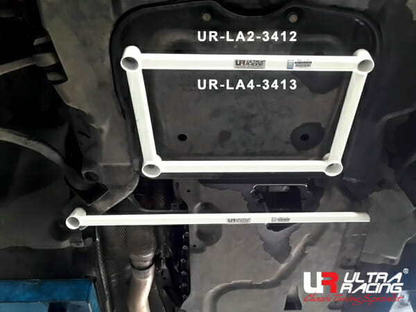 BMW E84 (X1) 2.0 4WD 09-15 UltraRacing 2-Point Front Lower Tiebar (3412)