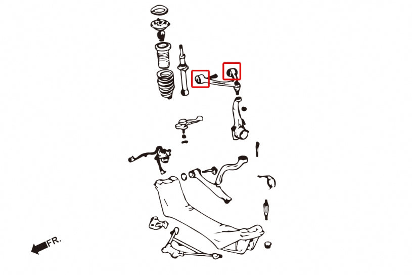 Front Upper Arm Bushing Lexus GS, SC, Toyota Aristo