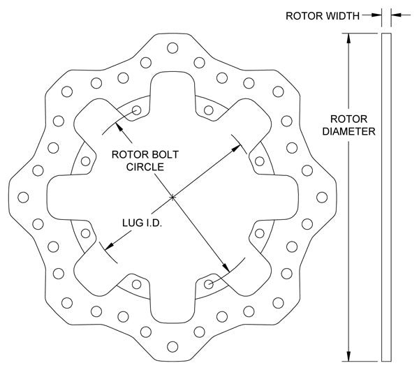 160-15011 - Wilwood Steel Rotors - 291x6mm Drilled Left/Right