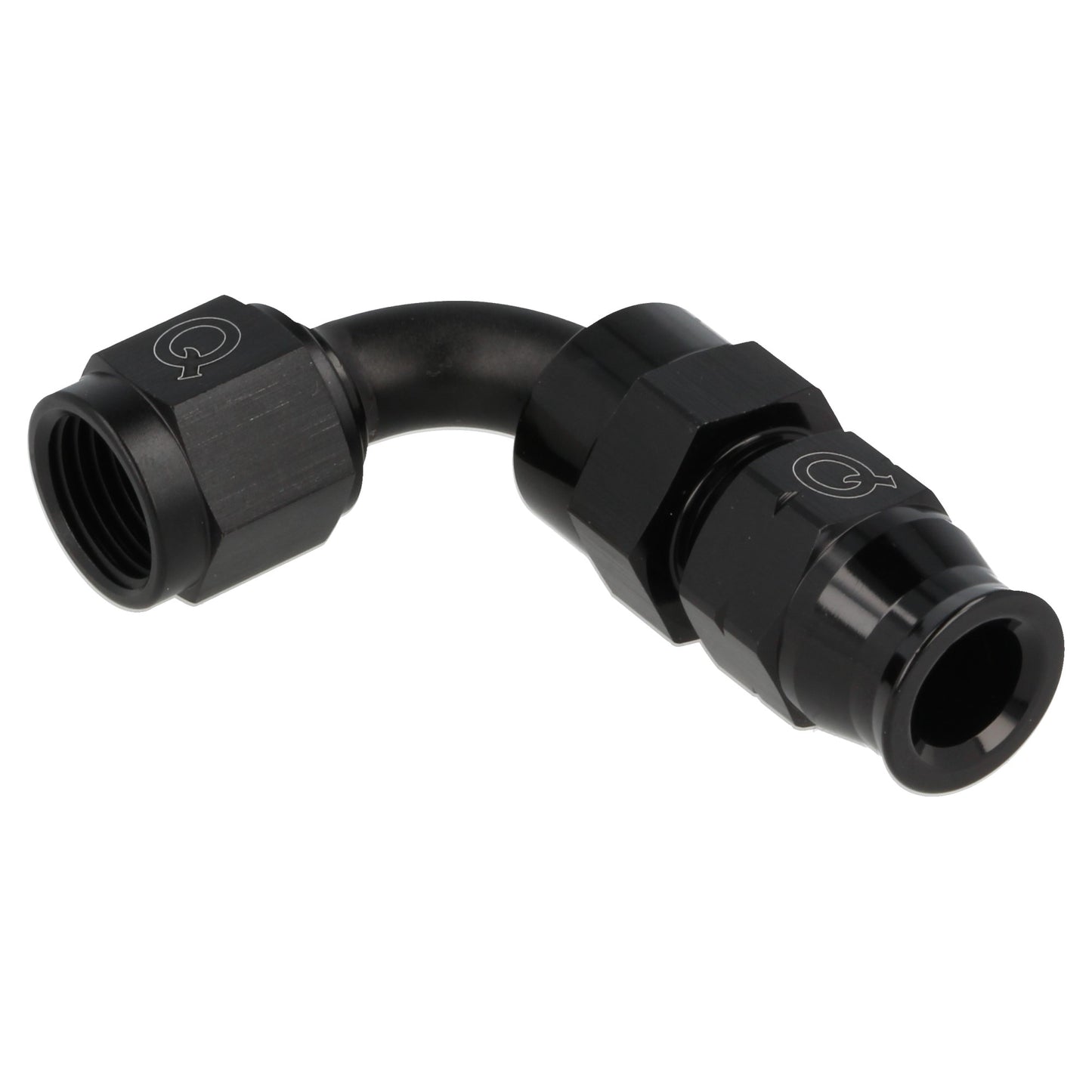 aluminum tube adapter female 90° AN6 - 7.94 mm