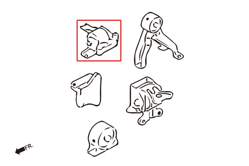 Harden Engine Mount Mitsubishi Lancer mirage, Outlander