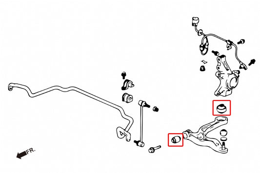 Front Lower Arm Bushing Honda. Odyssey jdm