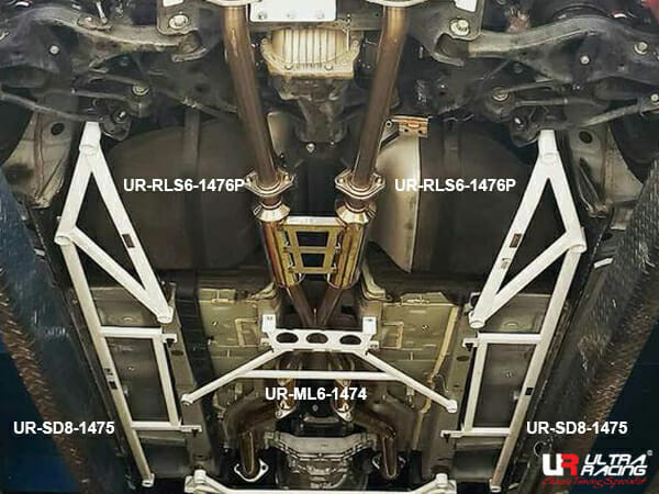 Hyundai Genesis Coupe (BK) 3.8 2WD FL 09-16 UltraRacing 8-Point Rear Torsion Bar (1475P)