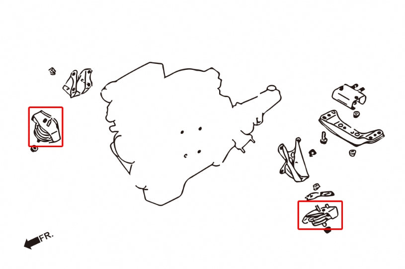 Harden Engine Mount Infiniti Q45, Nissan 240SX