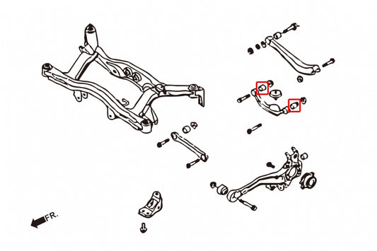 Rear Upper Arm Bushing Subaru Legacy/outback