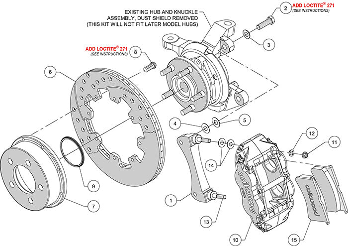 140-12576 - Wilwood Big Brake Kit - Front - 309x28mm Plain - Superlite 4R Black
