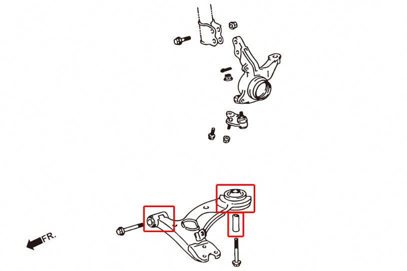 Front Lower Arm Bushing Toyota Corona
