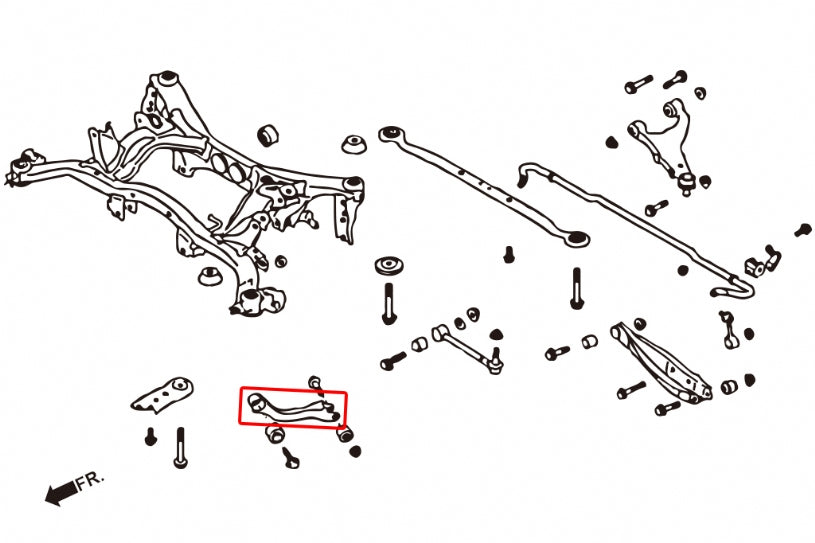 Rear Traction Rod Subaru