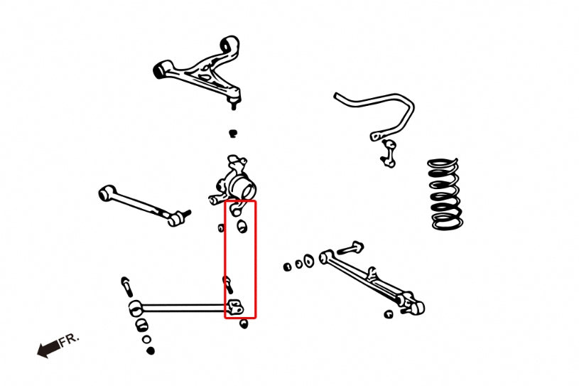 Rear Connect Knuckle Bush Lexus, Toyota