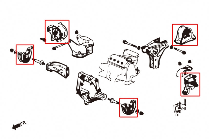 Harden Engine Mount Honda Civic