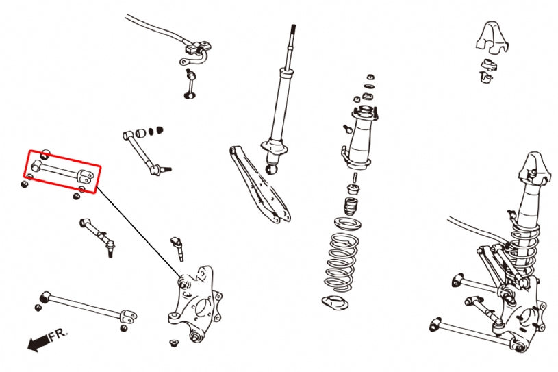 Rear Upper Arm Adjustable Lexus, Toyota
