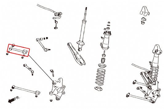 Rear Upper Arm Adjustable Lexus, Toyota