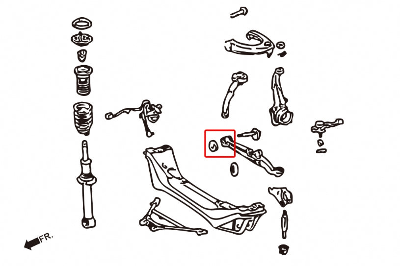 Front Lower Arm Bushing Lexus IS, Toyota Altezza
