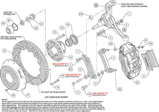 140-9803-P - Wilwood Big Brake Kit - Front - 327x28mm Bi-Slotted - Superlite 6R Polished