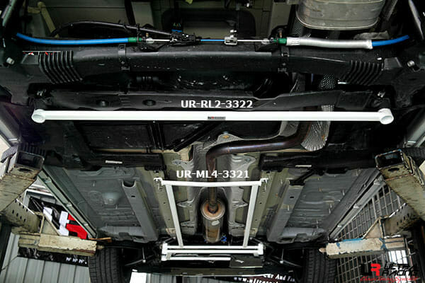 Citroen DS 5 1.6T 2WD 11-18 UltraRacing 2-Point Rear Lower Bar (3322)